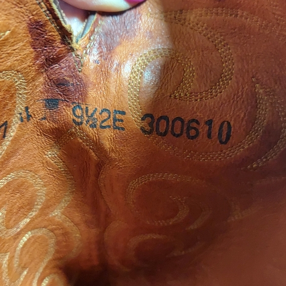 Lucchese 1883 Baker Men’s 9.5 Wide  Western Cowboy Boots Brown Leather  300610 - Picture 15 of 16